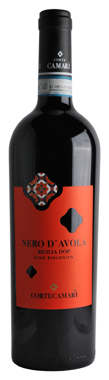2022 D.O.P. - - Domaine (PA) D\'AVOLA - Corte Vins Camari bio Camporeale NERO vino siciliano Pirard